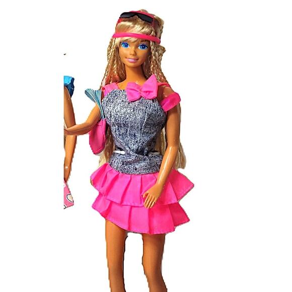 1990 Vintage Braided Hawaiian Fun Barbie with Z's in Her Eyes - Picture 5 of 11